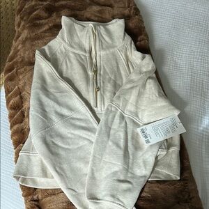 lululemon athletica Cream Half-Zip Sweatshirt